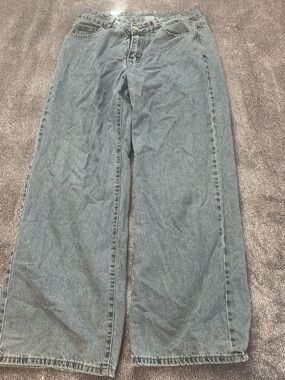 SHEIN Light Blue Wide Leg Flare Jeans